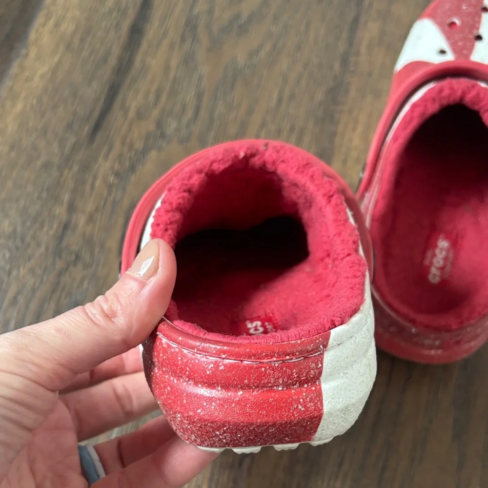 Crocs Kids Red and White Clogs